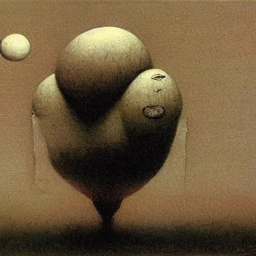 Prompt: humpty dumpty by Beksinski