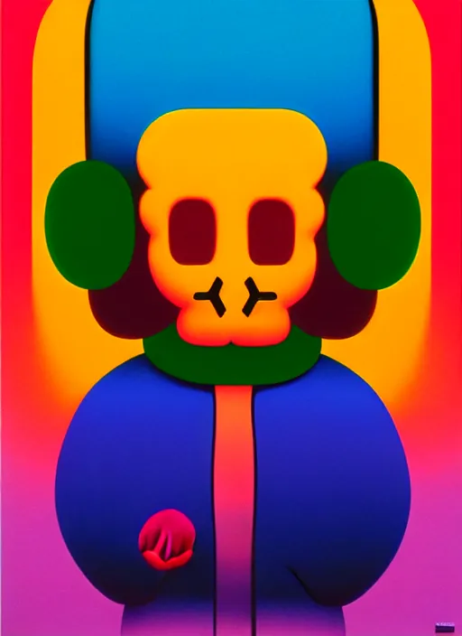 Image similar to random by shusei nagaoka, kaws, david rudnick, airbrush on canvas, pastell colours, cell shaded, 8 k