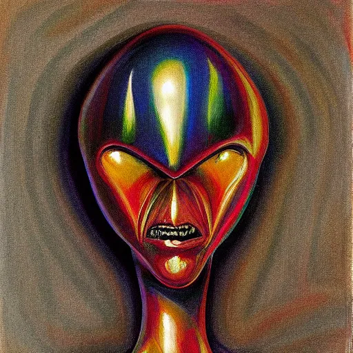 Image similar to alien by wayne thiebaud