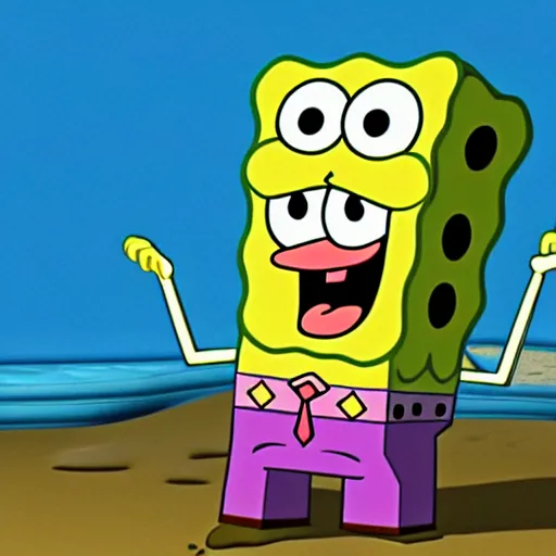 Image similar to spongebob squarepants as seen in spongebob tv show created and designed by stephen hillenburg,
