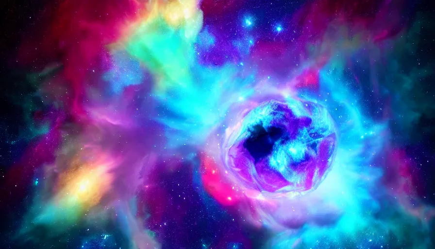 Image similar to stunning render of a cosmic - flavored