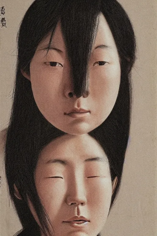 Prompt: native japanese woman with partially masked face, highly realistic, moody lighting, by wang neng jun