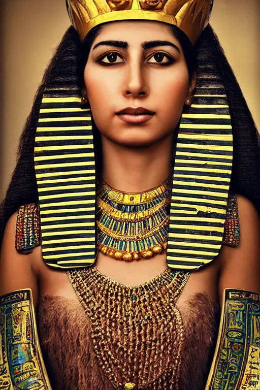 Image similar to A portrait of egyptian princess, national geographic photo