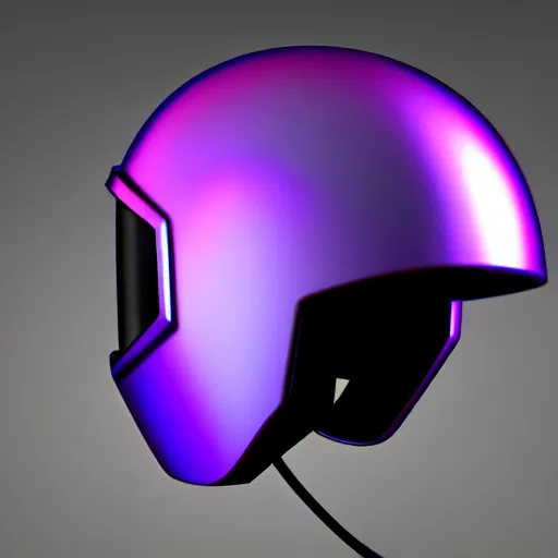 Image similar to Vaporwave motor helmet, photorealistic, 4K, as coherent as Dall-E 2