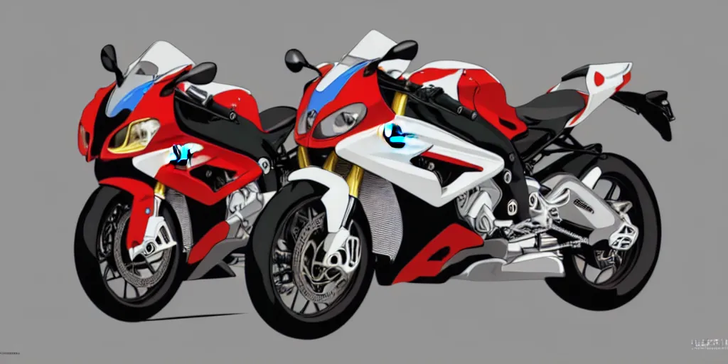 Prompt: BMW S1000rr, beautiful lighting, in the style of studio ghibli, artwork by Hayao Miyazaki and Isao Takahata, highly detailed, 8K, smooth, cinematic, vibrant colors, trending on artstation, japanese animation, stunning artistry and soaring imagination