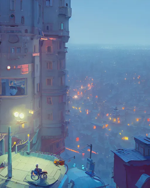 Prompt: painting of kiev, ukraine, detailed, by simon stalenhag, cory loftis, james gilleard, atey ghailan, makoto shinkai, goro fujita, studio ghibli, rim light, exquisite lighting, clear focus, very coherent, plain background, soft painting