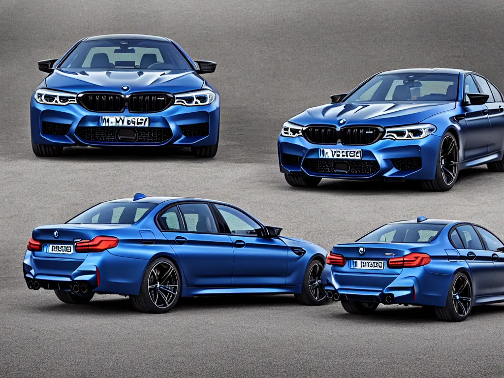 Prompt: “2018 BMW M5 brochure photo, ultra realistic, HD, 8k”