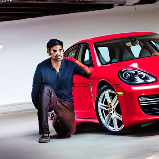 Image similar to indian baby in porsche panamera