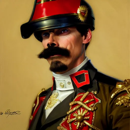 Prompt: drdisrespect as napoleon, breath taking, dignified, highly detailed painting by gaston bussiere, j. c. leyendecker, greg rutkowski, craig mullins 8 k