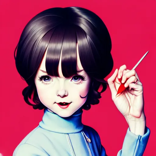 Image similar to a pretty devout christian ditsy psychotic hillary mocks you, art by ilya kuvshinov and lois van baarle and ross tran, range murata, artgerm, norman rockwell, andy warhol, digital art, highly detailed, intricate, sharp focus, trending on artstation hq, deviantart, pinterest, ue 5, 4 k uhd img