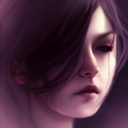 Prompt: depression in real life, digital art, art by charlie bowater, dark theme, smooth light, high details