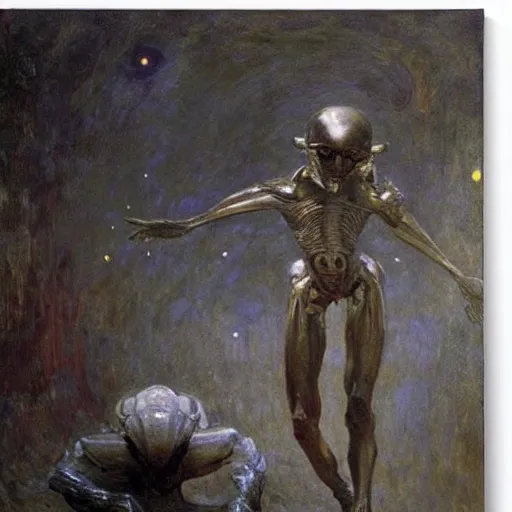 Image similar to alien by ilya repin