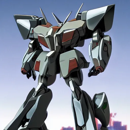 Image similar to iron blooded orphans mecha, realistic, metal shaded