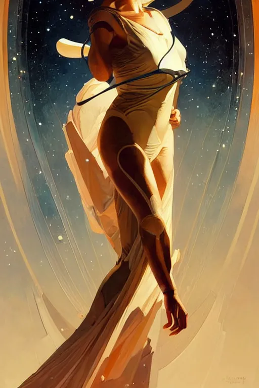 Image similar to space, buddhism, futurism, painting by greg rutkowski, j. c. leyendecker, artgerm