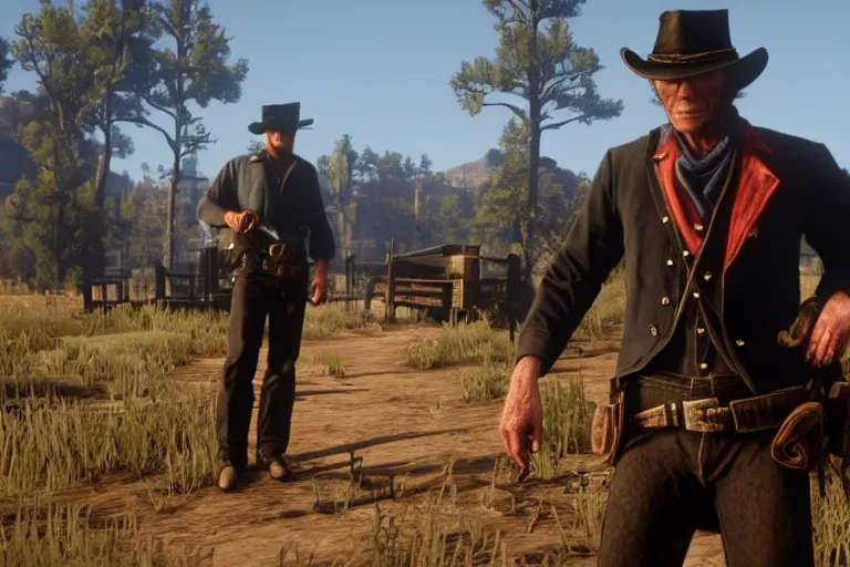 Image similar to clint eastwood in red dead redemption 2