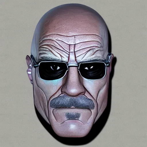 Prompt: Walter White covid mask