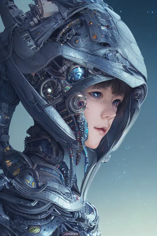 Prompt: a Portrait of a complex sci fi rocket , D&D, sci-fi fantasy, intricate, highly detailed , art by Range Murata, highly detailed, 3d, octane render, bright colors, digital painting, trending on artstation, sharp focus, illustration style of Stanley Artgerm,