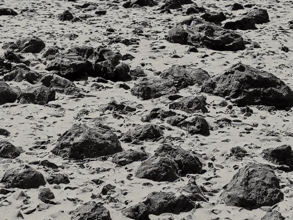 Image similar to black metal beach party, colour photograph, sunny day, highly detailed