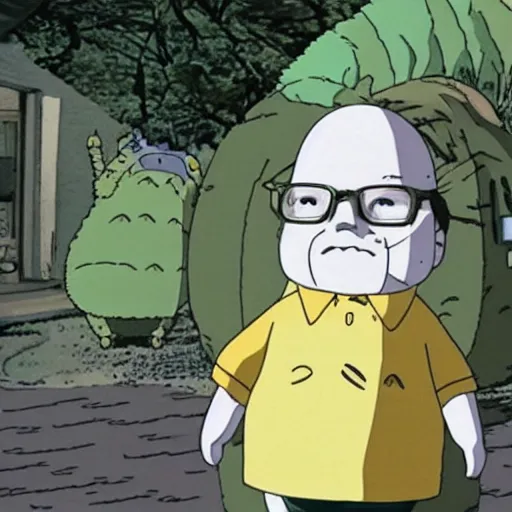 Prompt: walter white in my neighbor totoro