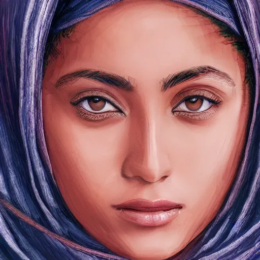 Image similar to Coptic imagination of beautiful face young Coptic woman cinematic, establishing shot, extremely high detail, photo realistic, cinematic lighting, oil painting, intricate line drawings, 8k resolution