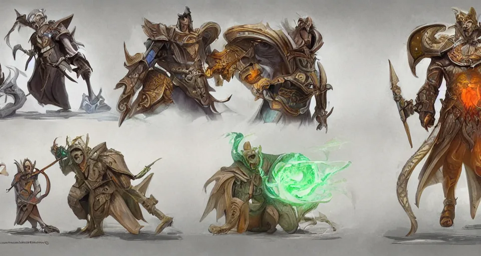 Image similar to the two complementary forces that make up all aspects and phenomena of life, by D&D Concept Artists