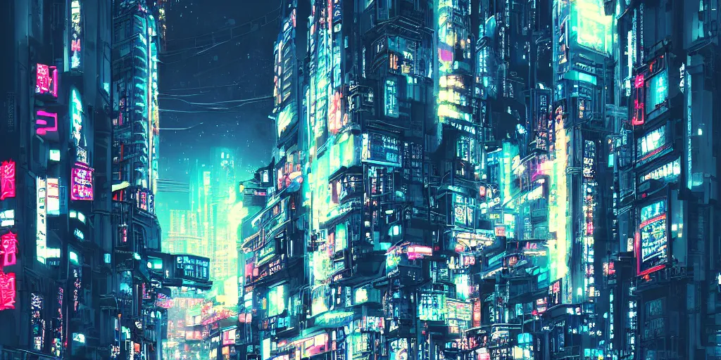 Prompt: cyberpunk tokyo by alena aenami and kirokaze