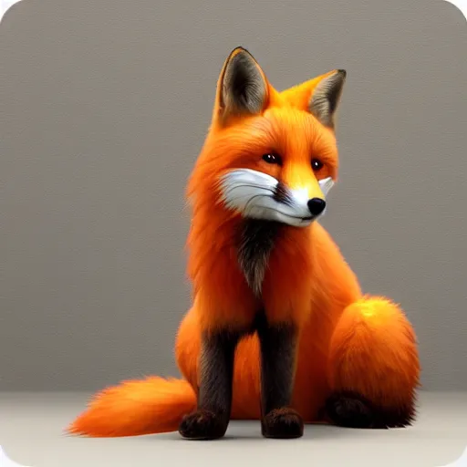 Image similar to portrait of the cutest red fox ever, fluffy, photorealistic, soft lighting, unreal engine