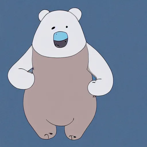 Image similar to ice bear from we bare bears