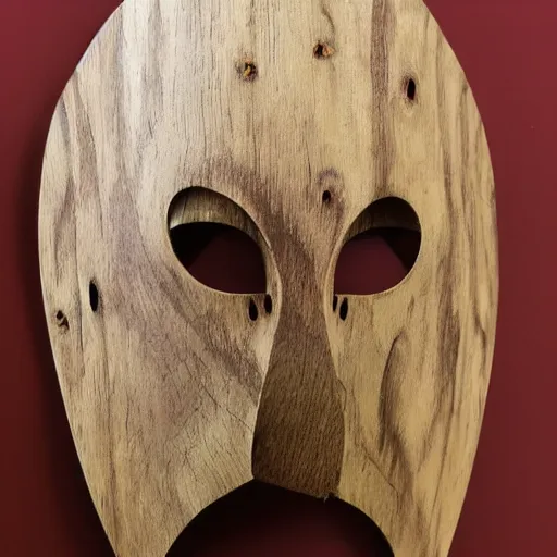 Image similar to insect inspired wooden mask