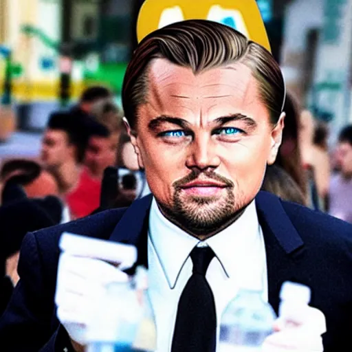 Image similar to Leonardo DiCaprio as Super Mario