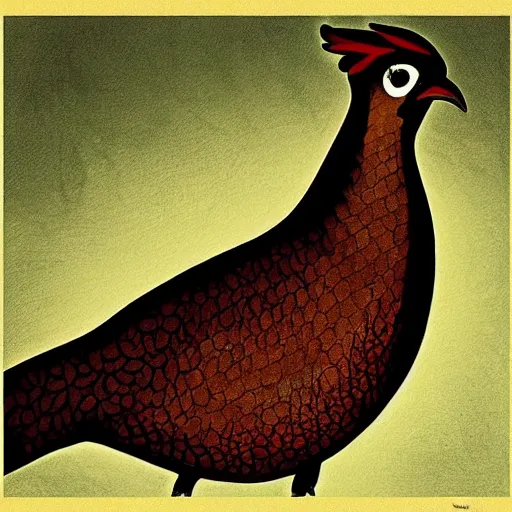 Image similar to pheasant , by lily seika jones Instagram, by rivuletpaper art,