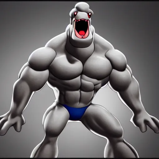 Prompt: still of machoke from pokemon as a real person, ultra realistic, 4 k