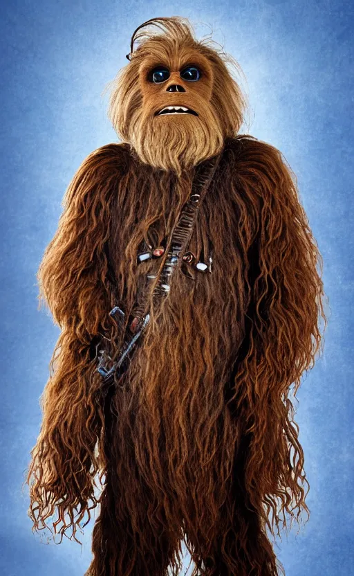 Image similar to portrait of the jew chewbacca, israel, kosher, hava nagila