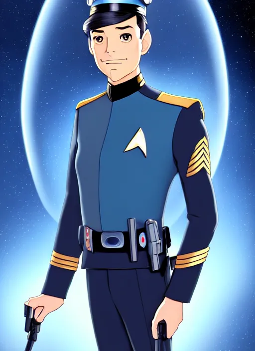 Prompt: cute star trek officer napoleon bonaparte, natural lighting, path traced, highly detailed, high quality, digital painting, by don bluth and ross tran and studio ghibli and alphonse mucha, artgerm