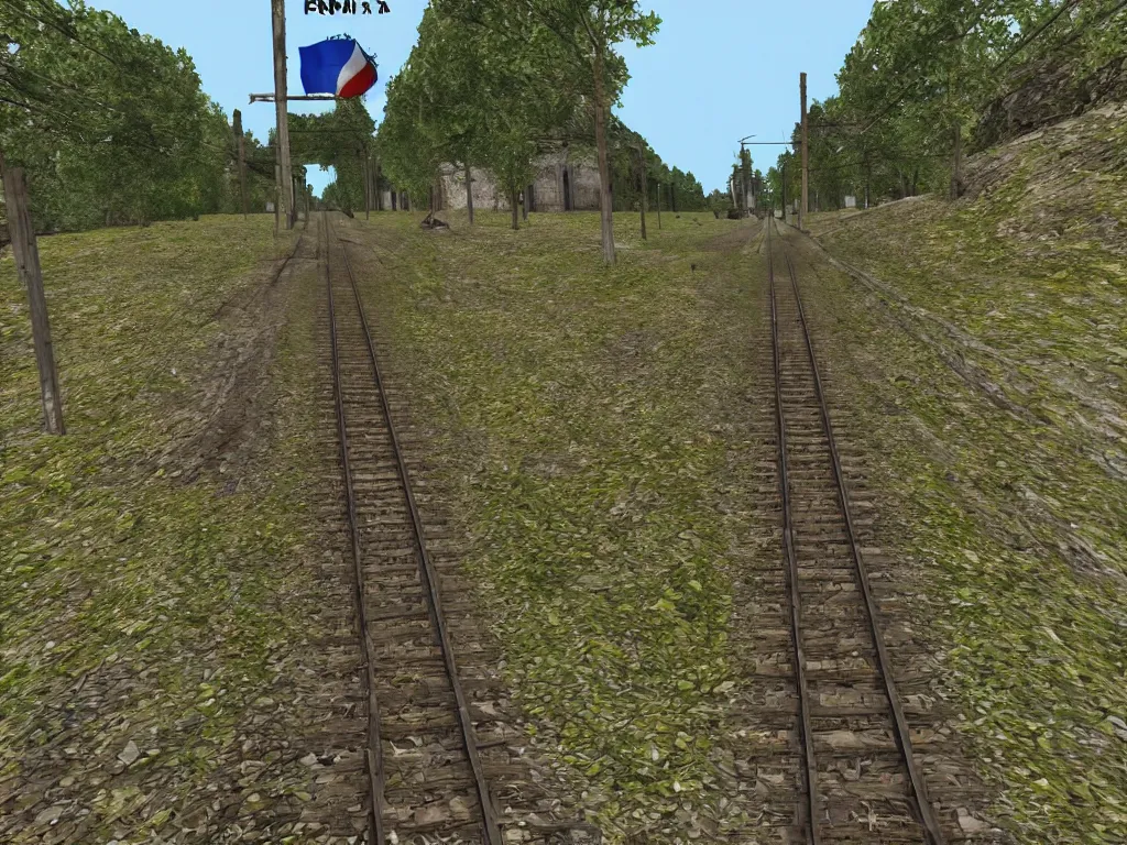 Prompt: Estonia Train as a PS1 first person video game