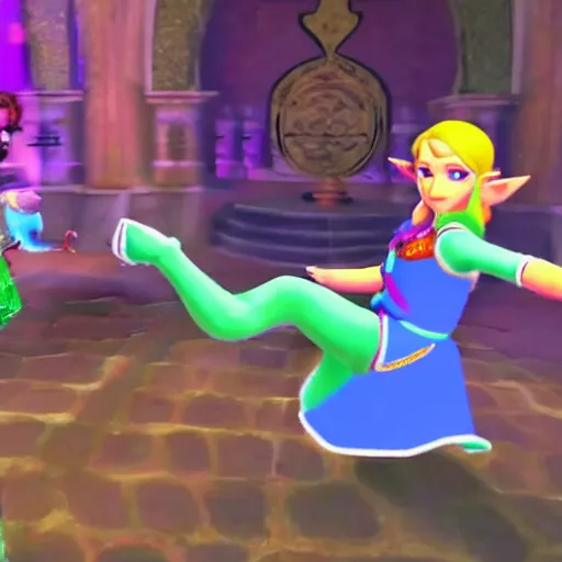 Link Zelda Dancing GIF - Link Zelda Dancing Party Hard - Discover