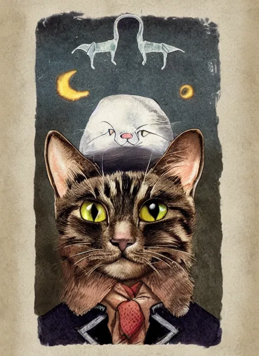 Image similar to cat hobit,wizard cats