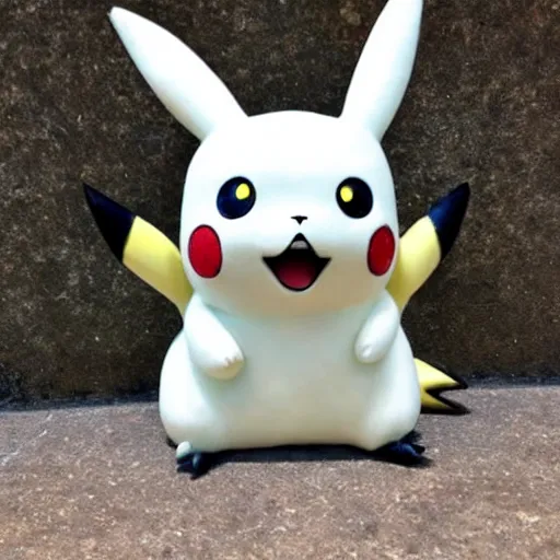 Image similar to Pikachu Sculpture made out of Marble