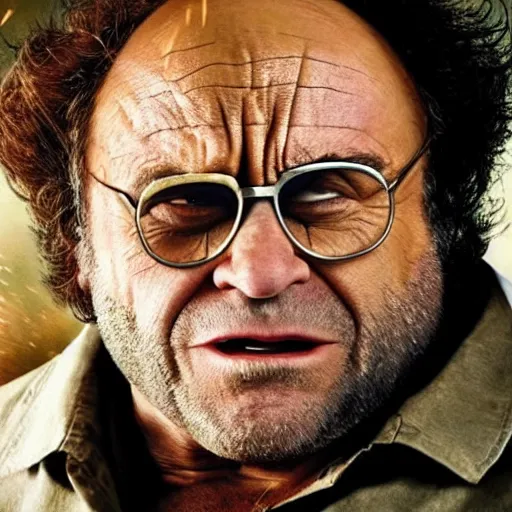 Prompt: danny devito as wolverine in the movie The Wolverine