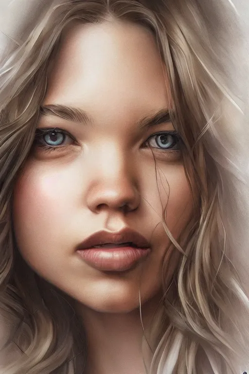 Image similar to sydney sweeney in the style of stefan kostic, realistic, full body, sharp focus, 8 k high definition, insanely detailed, intricate, elegant, art by stanley lau and artgerm