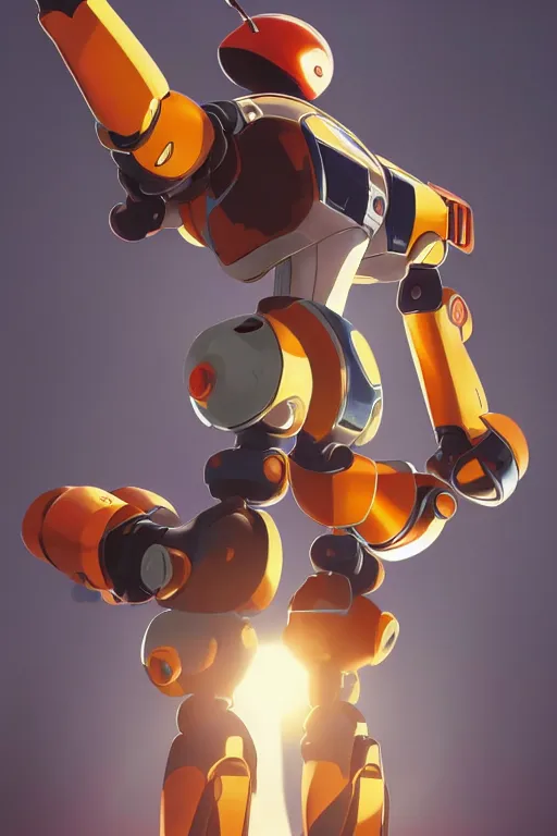 Image similar to metabots medabots medarotto medarot robot minimalist comics, behance hd by jesper ejsing, by rhads, makoto shinkai and lois van baarle, ilya kuvshinov, rossdraws global illumination ray tracing hdr radiating a glowing aura