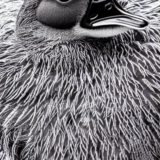 Image similar to extremely detailed photo of a duck wearing a fuzzy sweater, Sigma 80mm, cute