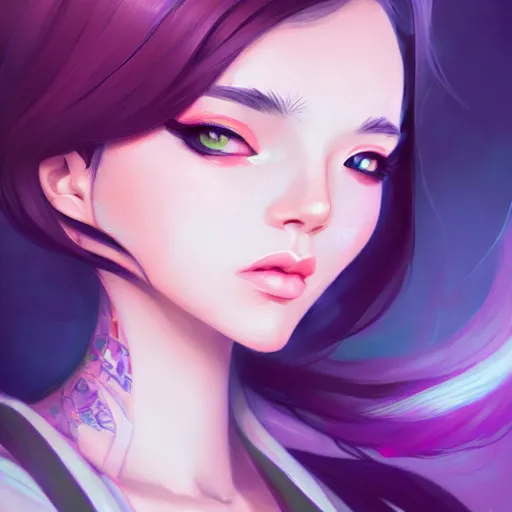 Image similar to a portrait of a beautiful urban woman, art by lois van baarle and loish and ross tran and rossdraws and sam yang and samdoesarts and artgerm, digital art, highly detailed, intricate, sharp focus, Trending on Artstation HQ, deviantart, unreal engine 5, 4K UHD image