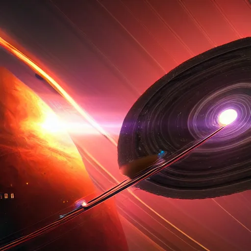 Image similar to intense space ship battle in the ring of Saturn, hyperdetailed, artstation, cgsociety, 8k