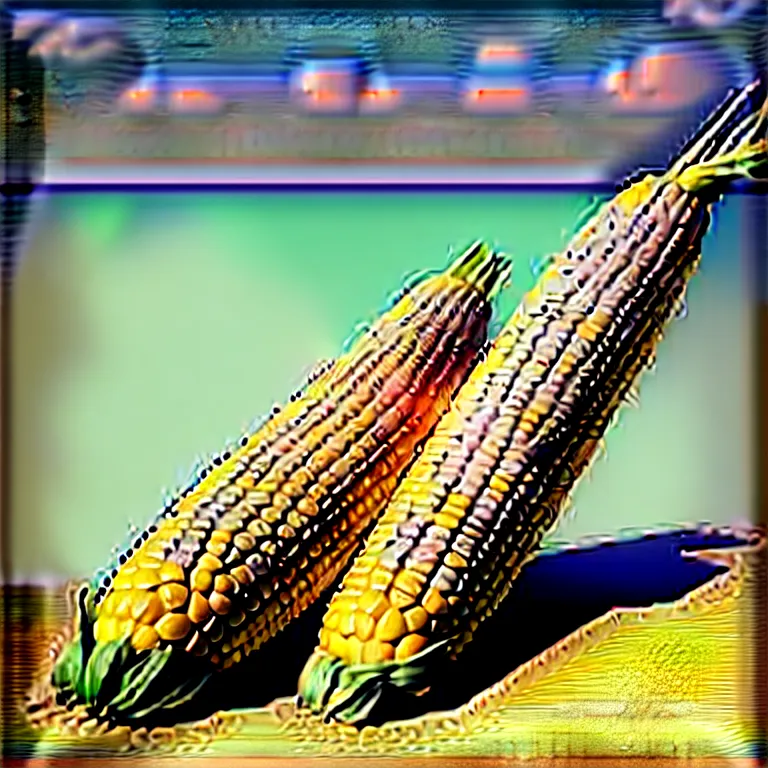 Prompt: corn in the sea vintage coutry style