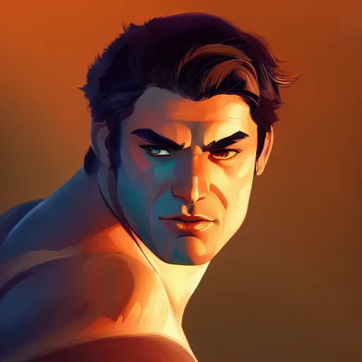 Image similar to Portrait of Achilles, the legendary greek demigod, mattepainting concept Blizzard pixar maya engine on stylized background splash comics global illumination lighting artstation lois van baarle, ilya kuvshinov, rossdraws