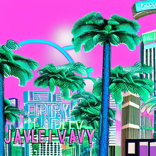 Prompt: vaporwave jungle city steve harvey