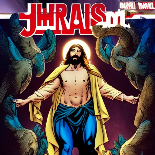 Prompt: Jesus Christ by Marvel Comics