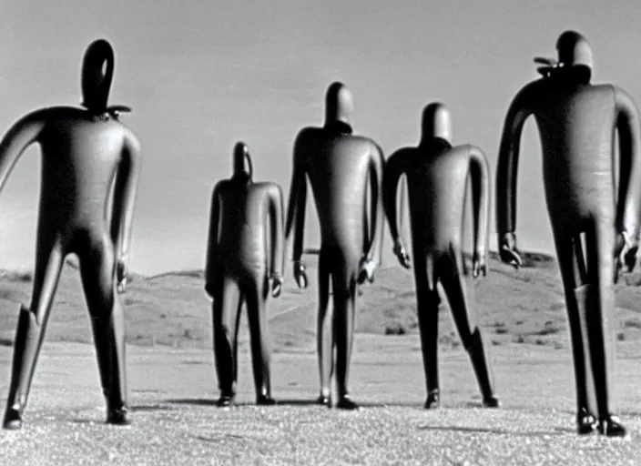 Prompt: scene from the 1 9 8 1 science fiction film the day the earth stood still