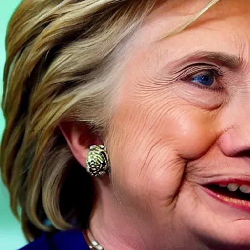 Prompt: hillary clinton crying